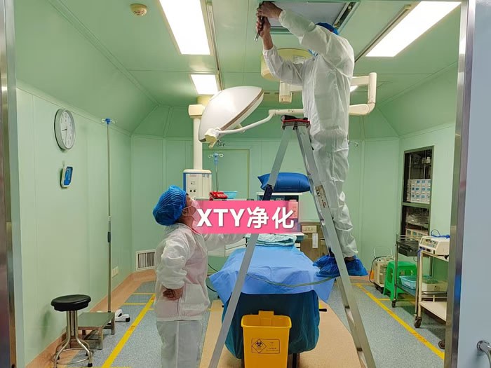 重慶圣佑醫(yī)院手術室過濾器更換施工